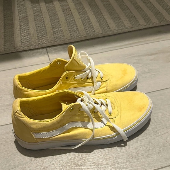 Vans Lemon Canvas Shoes with White Laces - Picture 2 of 4